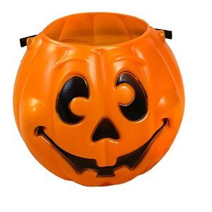 Grand Venture Foam Jack-O-Lantern Pumpkin Pail Halloween Bucket Blow Mold